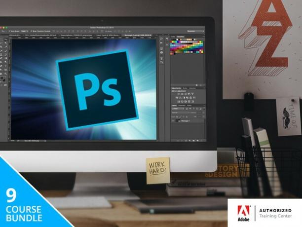 გაკვეთილების ეს 8-კურსიანი პაკეტი მოიცავს Adobe Photoshop- ის ყველა აუცილებელს, ვიზუალურ მედიაში ერთ-ერთ ყველაზე ფართოდ გამოყენებულ პროგრამას.
