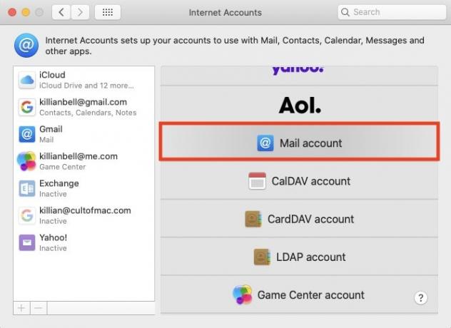 Come aggiungere un nuovo account di posta in macOS