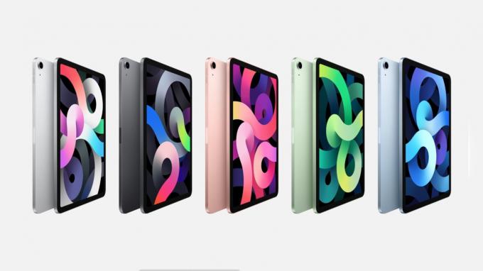 Το iPad Air 4 διατίθεται σε μια ποικιλία χρωμάτων.