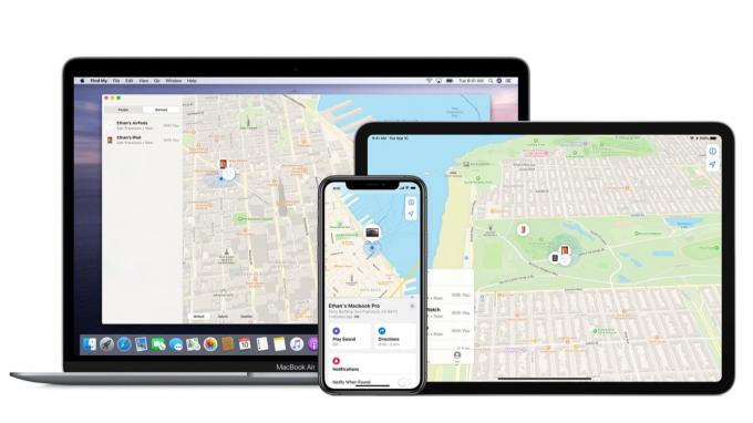 Tīklu Find My‌ veido iPhone, iPad un Mac ierīces