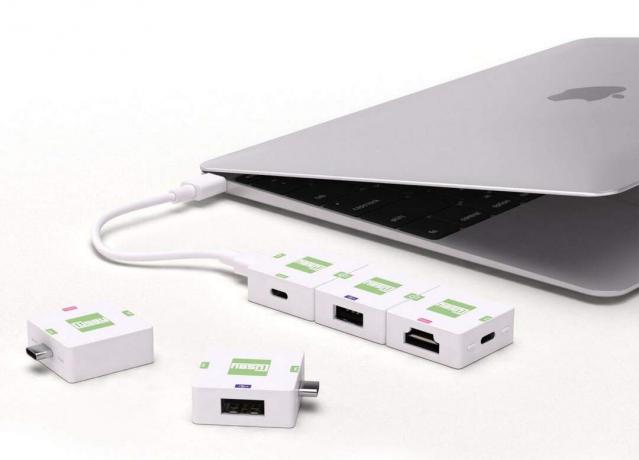 Cusby-sovittimien avulla voit liittää uuden MacBookin yhdellä USB-C-portilla.