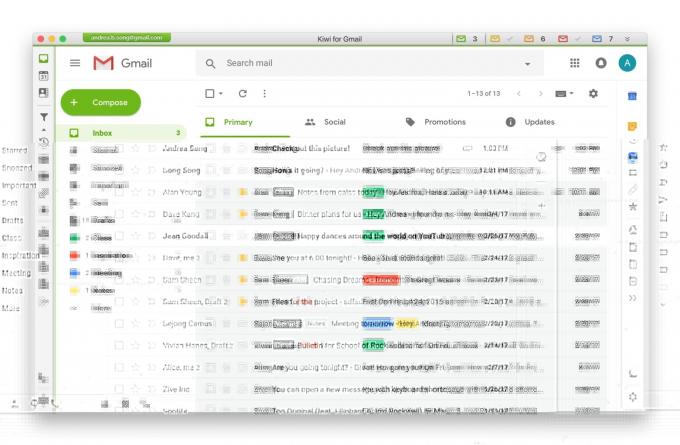 Kiwi a Gmail 2.0 -hoz