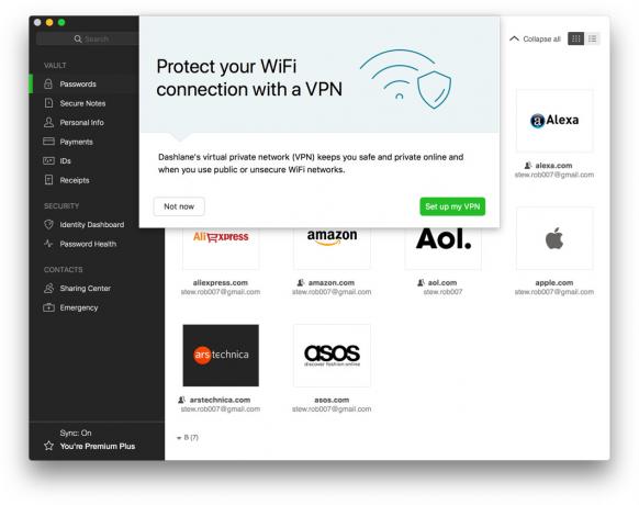 Με ένα δωρεάν VPN που ψήθηκε, ο Dashlane είναι ακόμα καλύτερος για να σας κρατήσει ασφαλείς στο διαδίκτυο.