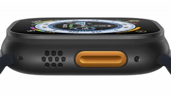 Apple Watch Ultra 2 सादे और काले टाइटेनियम दोनों केस के साथ आ सकता है।