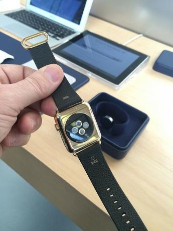 Partea din spate a ediției Apple Watch este aproape la fel de frumoasă ca partea din față. Foto: David PIerini / Cult of Mac