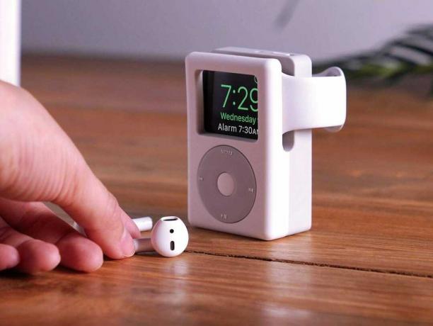 Apple वॉच स्टैंड एक iPod की तरह दिखता है