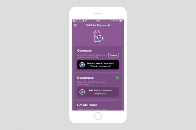 Citymapper vă ajută să adăugați comenzi rapide Siri.