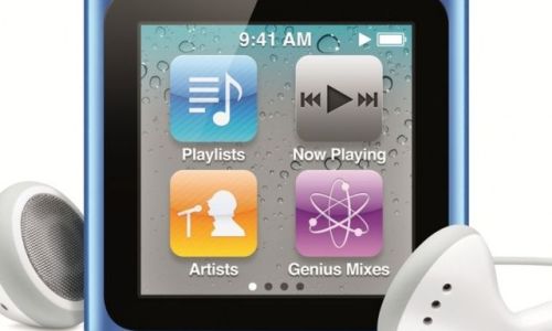 Kuudennen sukupolven iPod nano.
