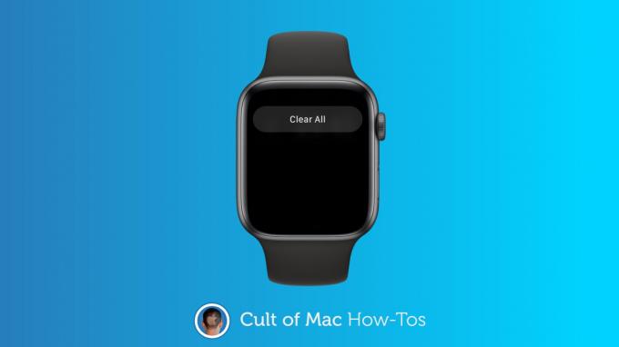 Effacer les notifications Apple Watch dans watchOS 7