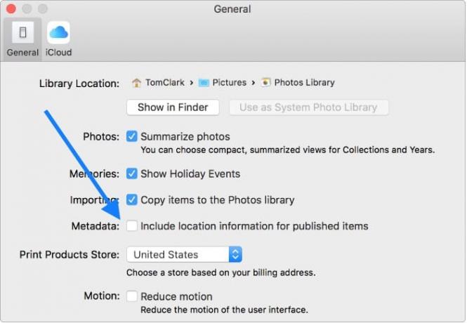 Na Macu jedno nastavení vypne sdílení polohy pro všechny fotky.