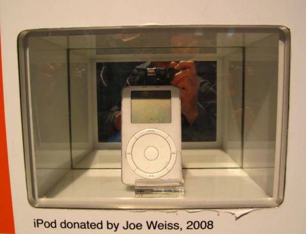 Múzeumi darab: Joe első generációs iPodja.