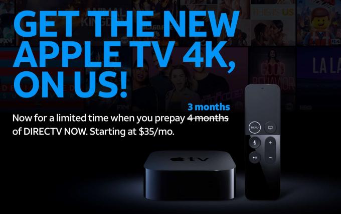 Apple TV 4K DirectTV -sopimus nyt