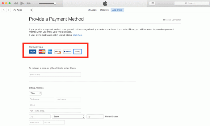 Informații de facturare iTunes