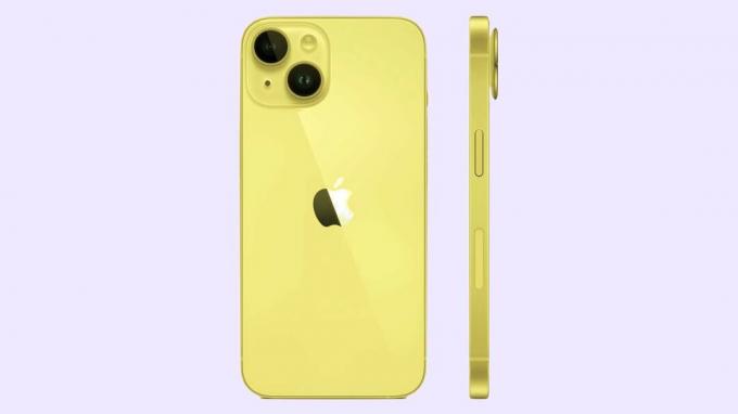 पीला iPhone 14 बिल्कुल निकट हो सकता है