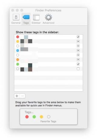 Če želite spremeniti barvo oznak, potrebujete Mac.