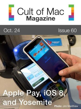 „Apple Pay“, „iOS 8.1“, „Yosemite“ ir dar daugiau! Viršelio dizainas: Robas LeFebvre'as/„Cult of Mac“