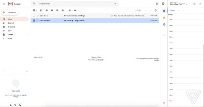 Gmailin uudelleensuunnittelu